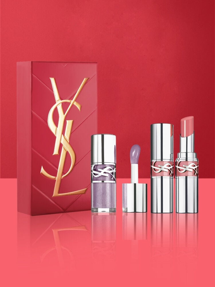 YSL ギフト プレゼント セット YSL ラブシャイングロスとリップスティックのギフトセット|イヴ・サン