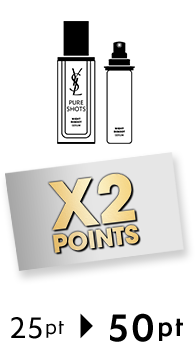 X2 POINTS 25pt → 50pt